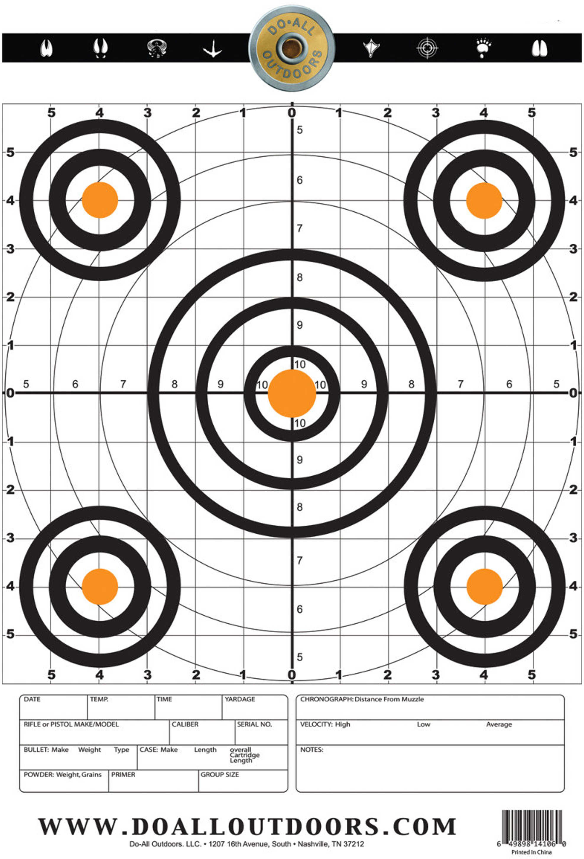 Do-All Accu Blue Precision Paper Target 12"X18" 10Pk