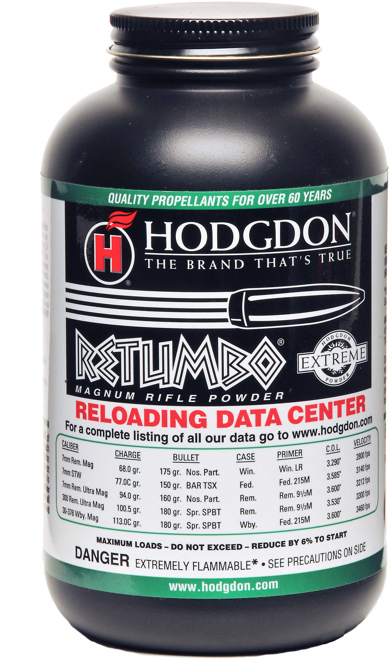 Hodgdon Extreme Retumbo Rifle Powder 1 Lbs