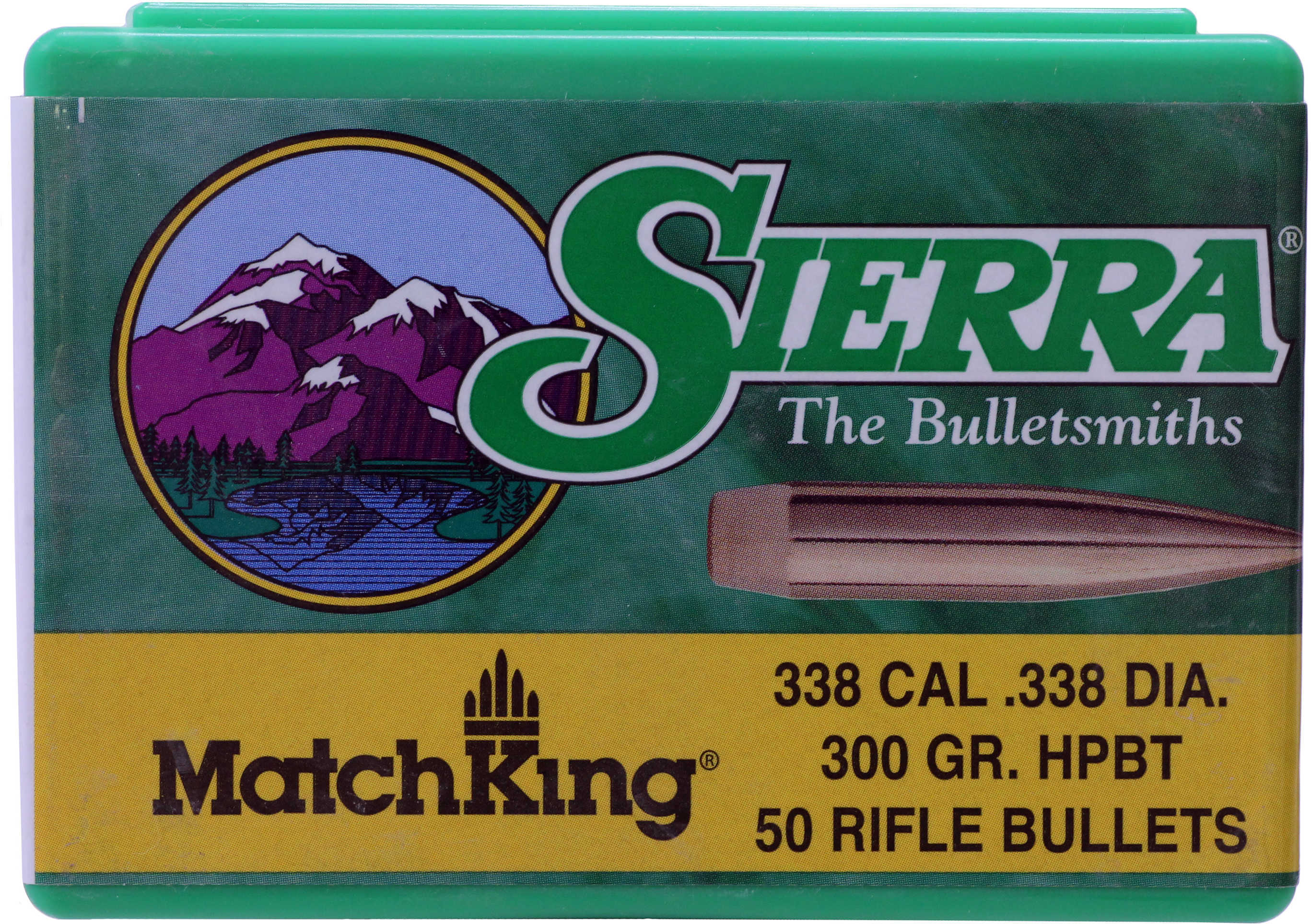 Sierra Bullets .338 Caliber 300 Grains HPBT Match 50CT
