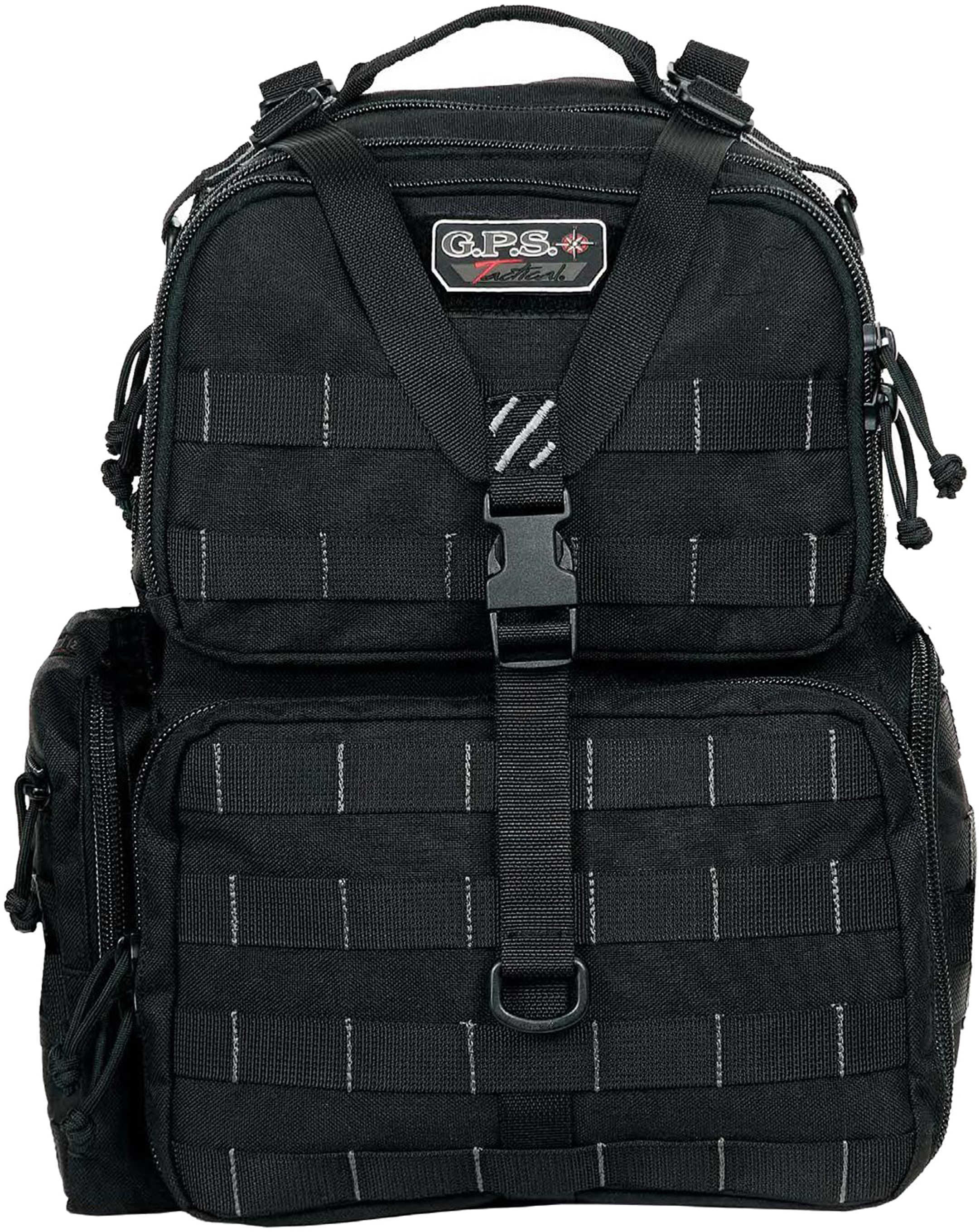 GPS Tactical Range Backpack W/Waist Strap Black Nylon