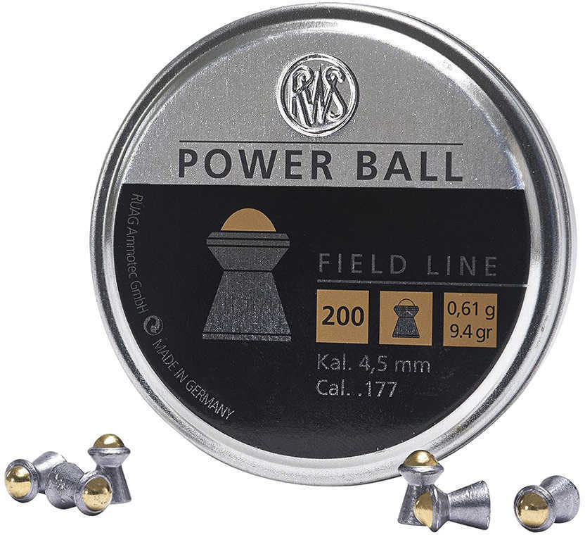 RWS Power Ball .177 Caliber Pellets, 200-Piece Blister Pack Md: 2317414
