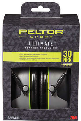 Peltor Sport Ultimate Muffs Gray/Black Model 97042PEL6C