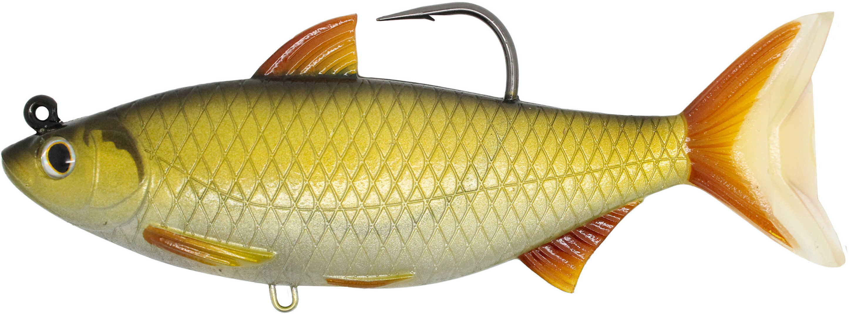 LT GOLD SHINR SWIMBAIT 6.5" GLD/BLK