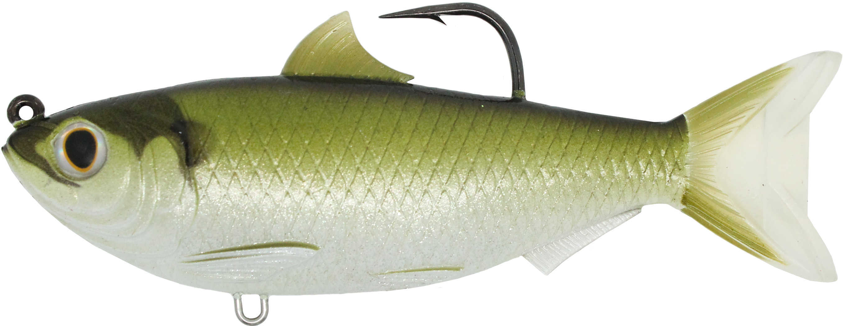 LT THREADFIN SWIMBAIT 4.5" GRN/BRNZ