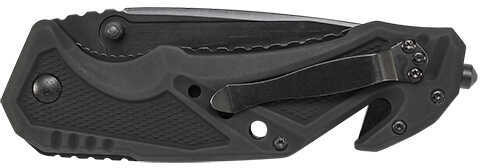 Schrade SWMP11B M&P Knife 3.79" 7Cr17MoV Stainless Steel Tanto Aluminum Black