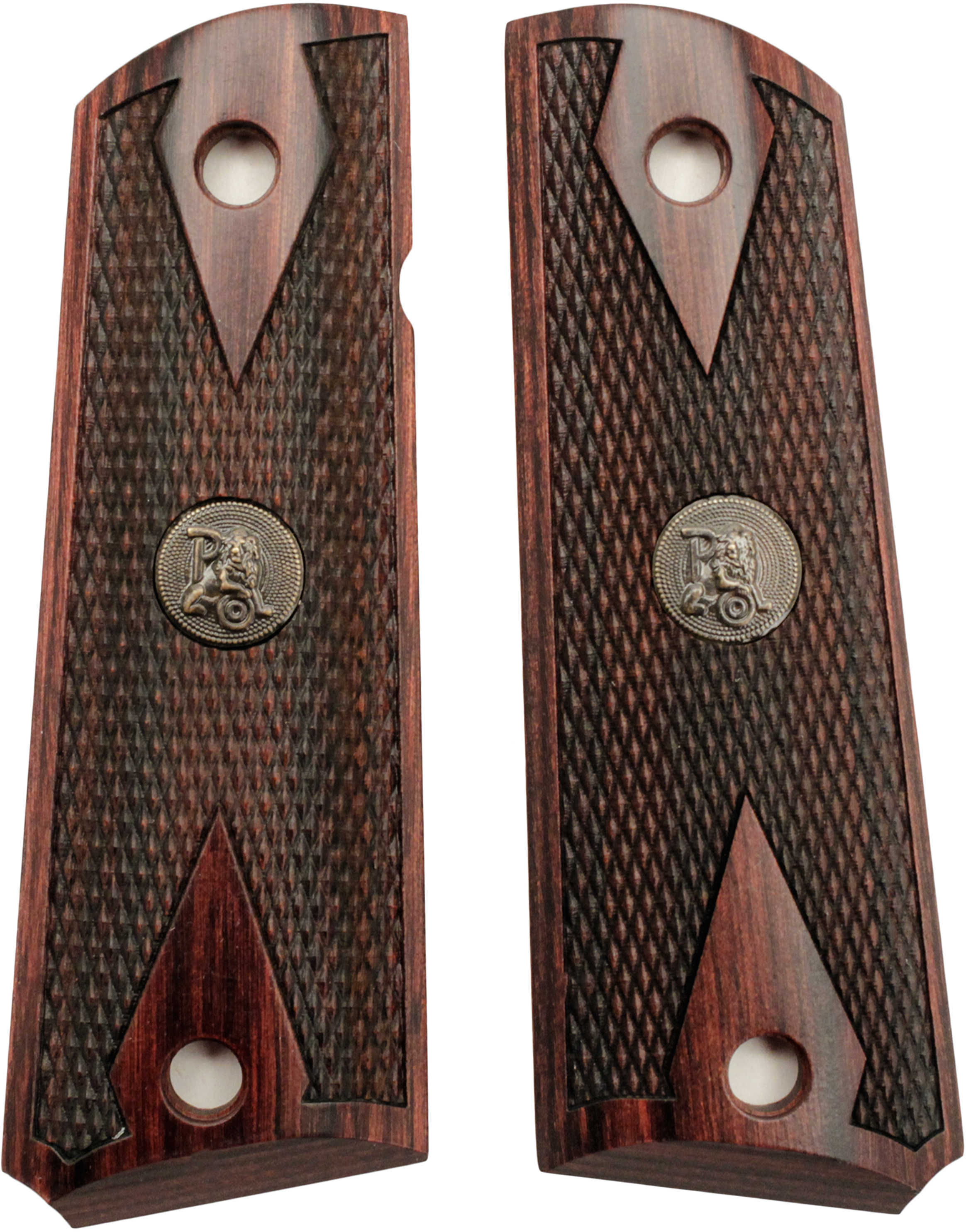 Pachmayr Rosewood Grips 1911 Double Diamond Checkered