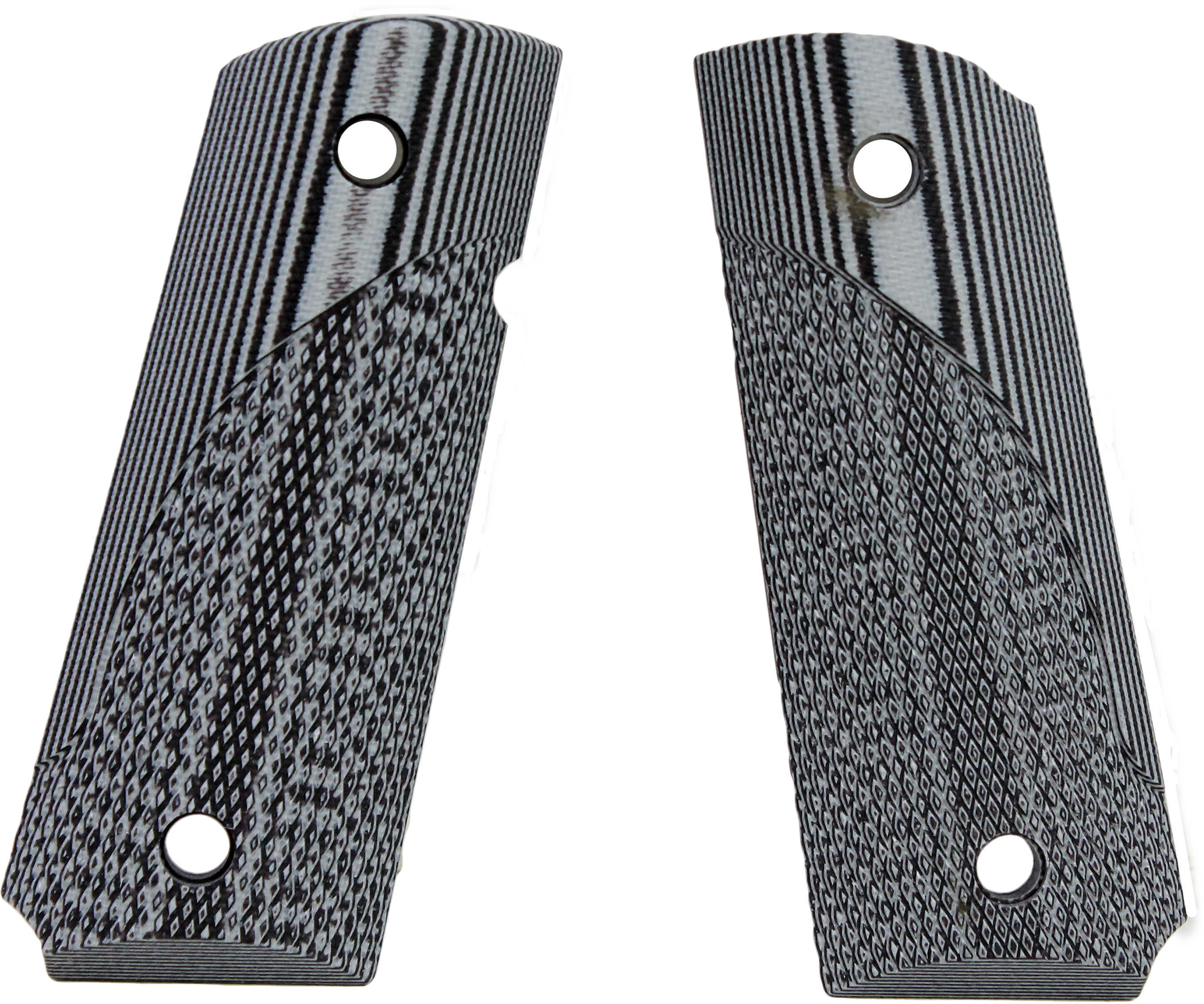 Pachmayr Dominator G10 Grips 1911 Officer Gry/Black Checkered