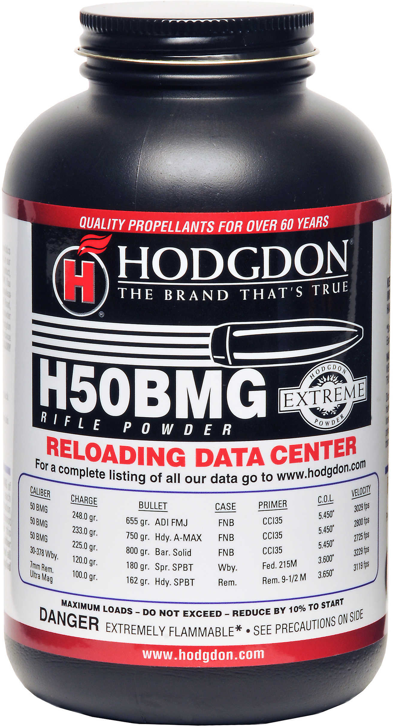 Hodgdon H50BMG Smokeless Powder 1 Lb