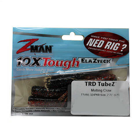 Z-Man Trd Tube 2 .75" 6 Pack Molting Craw Model: TTUBE-324PK6