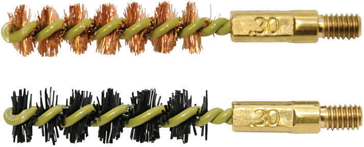 Otis Bore Brush .30 Caliber 2-Pk 1-Nylon 1-Bronze 8-32 Thread