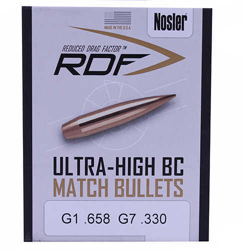 Nosler 49824 RDF 6.5mm .264 140 GR Hollow Point Boat Tail (HPBT) 100 Box