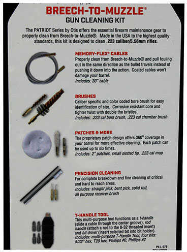 Otis Patriot .223 Caliber Rifle Cleaning Kit W/ Mini Tool