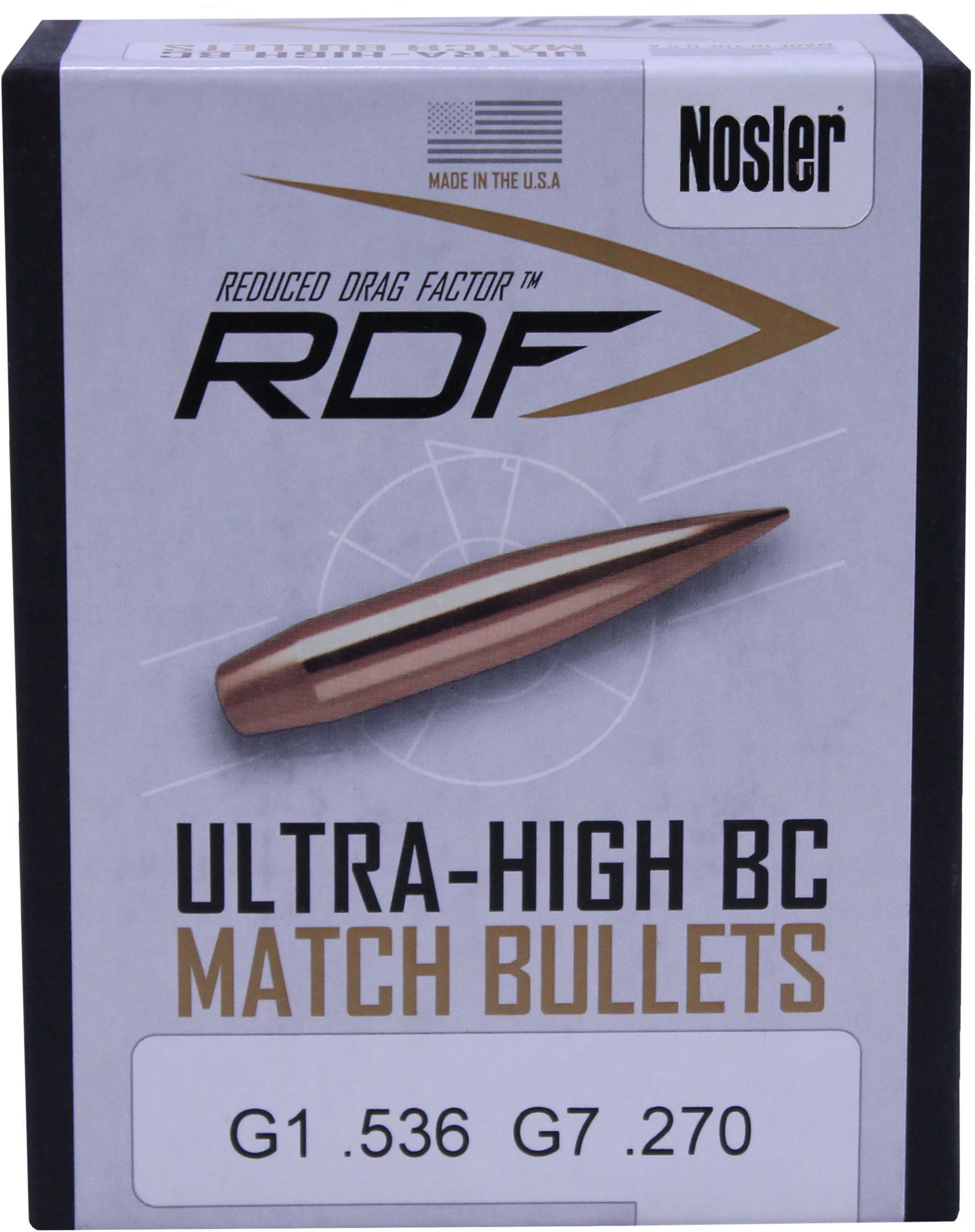Nosler Bullet RDF 30 175 Hpbt-100 Ct