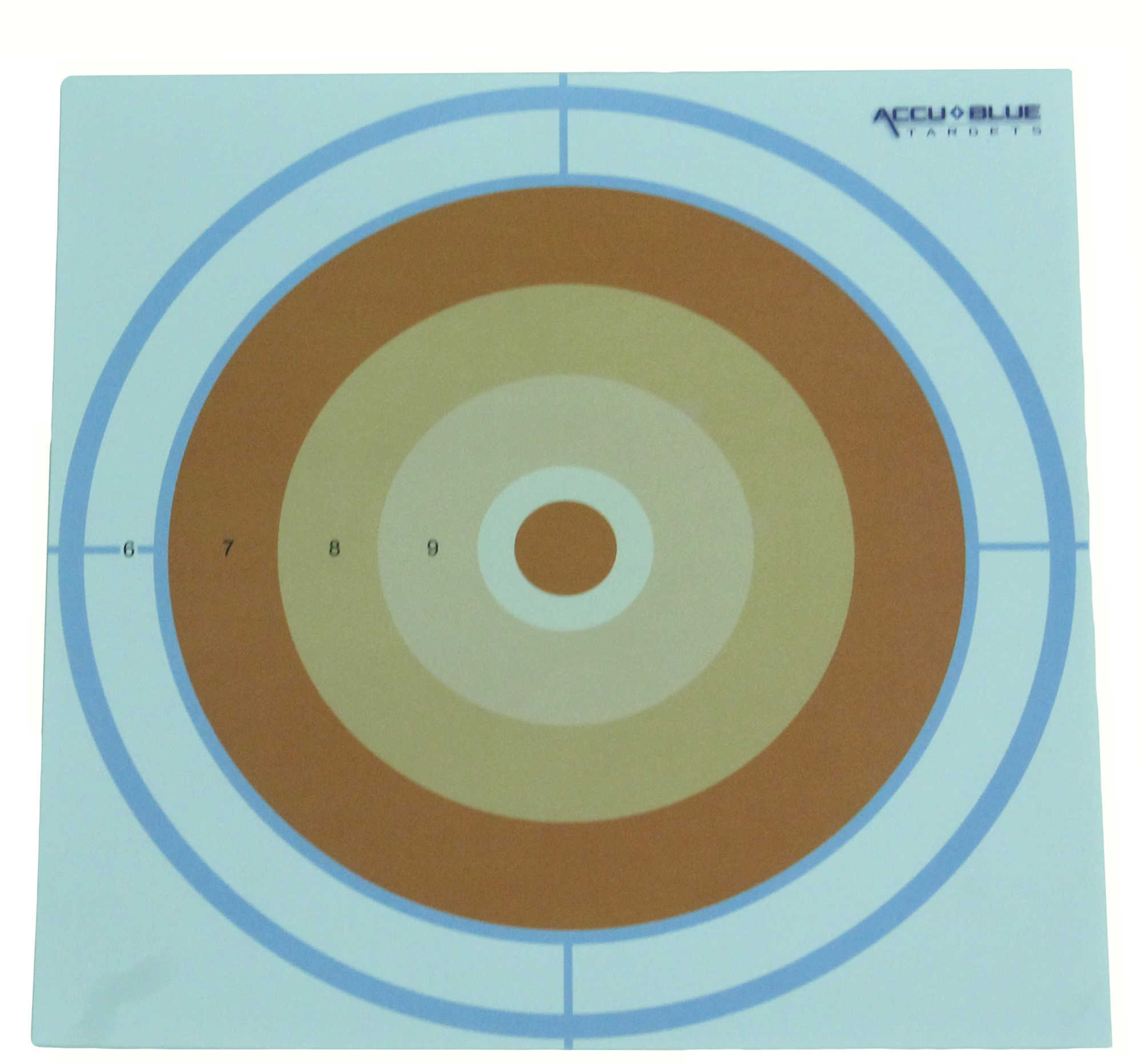Do-All Paper Target Accu Blue Orange Dot 10"X10" 10Pk