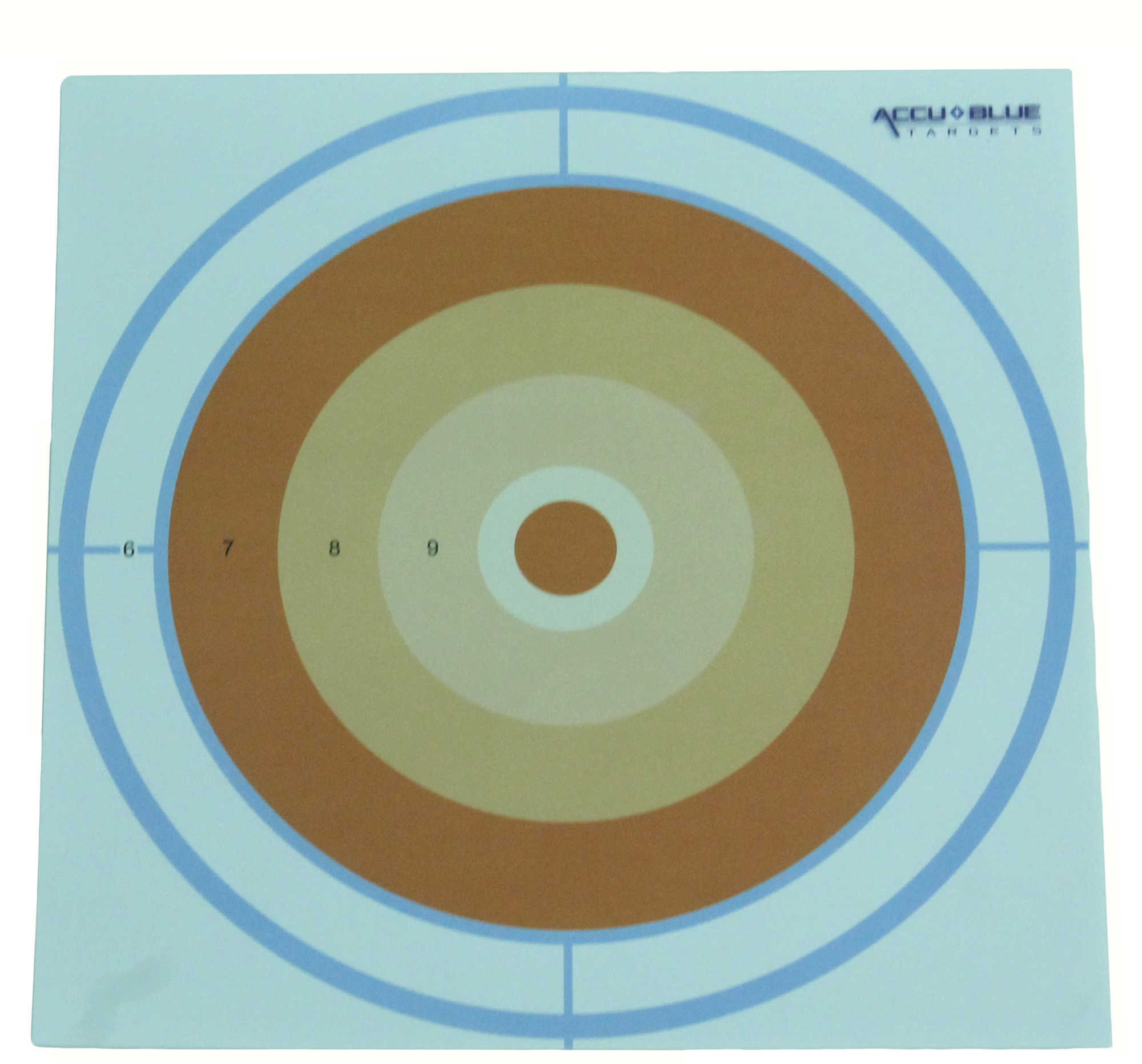Do-All Paper Target Accu Blue Orange Dot 10"X10" 10Pk