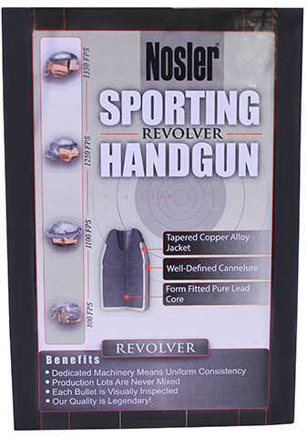 Nosler Sporting Handgun Revolver Bullet .38 Cal. 158 gr. Jacketed Hollow Point 250 pk. Model: 44841