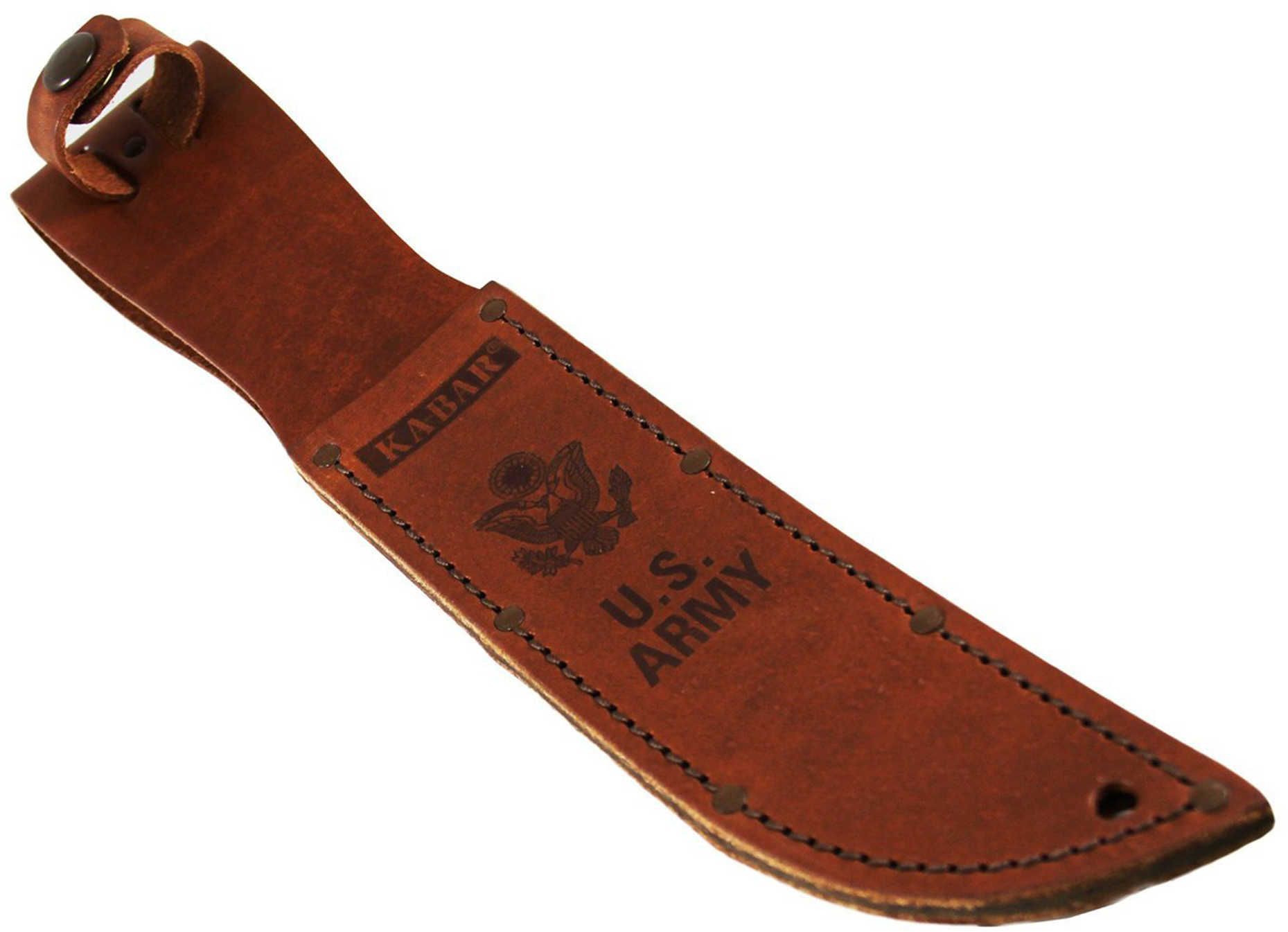 Ka-Bar Leather Sheath Army Logo, Brown Md: 3-1220S-5