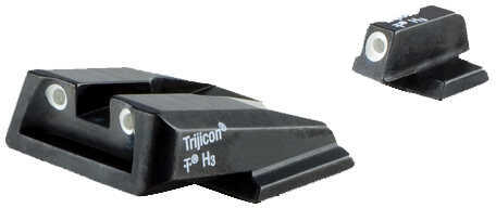 Trijicon 600714 Bright & Tough Night Sights S&W M&P Shield Metal Green Tritium Yellow Black