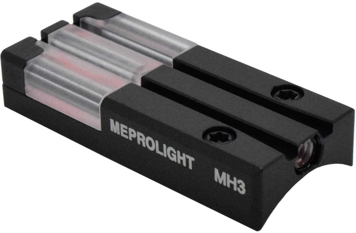 Meprolight 63130R FT Bullseye Rear Sight Remington R1 Fiber Optic Red Black
