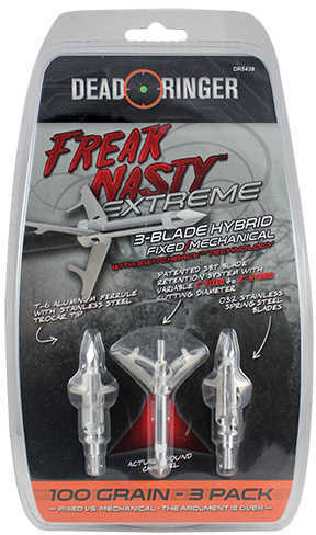 Dead Ringer BROADHEAD Freak Nasty XT 3-BLD Hybrid 100 Grains 2"