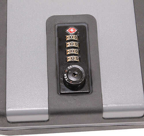 SnapSafe 75241 TrekLite Lock Box Extra Large Personal Safe Mechanical Dial Single Polycarbonate Black/Gray