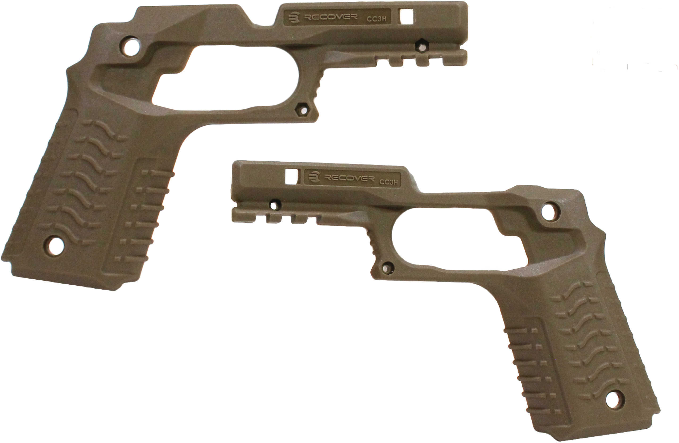 Recover Tactical 1911 Grips with Intergrated Rail Adapter (Tan)