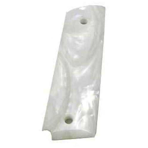 Hogue Grips Polymer Fits 1911 Govt Model Pearlized Ambi Cut White 45318