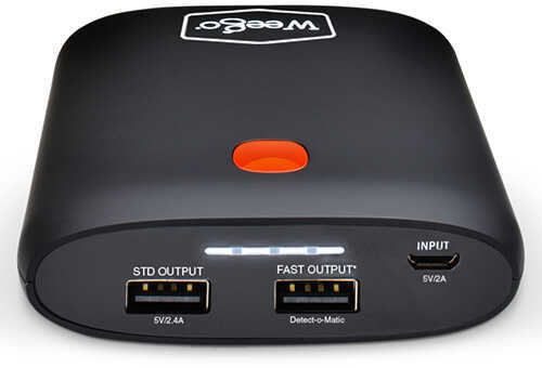 WEEGO Battery Pack 10,400MAH W/2 USB Ports CHARGES Phone 6X