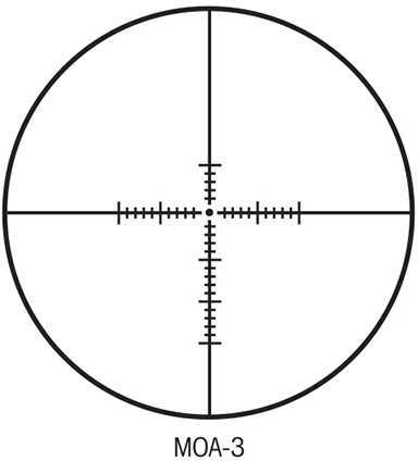 Sightron Scope S-TAC 3-16x42 MOA-3 Target KNOBS 30mm Tube Diameter, Black Md: 26013