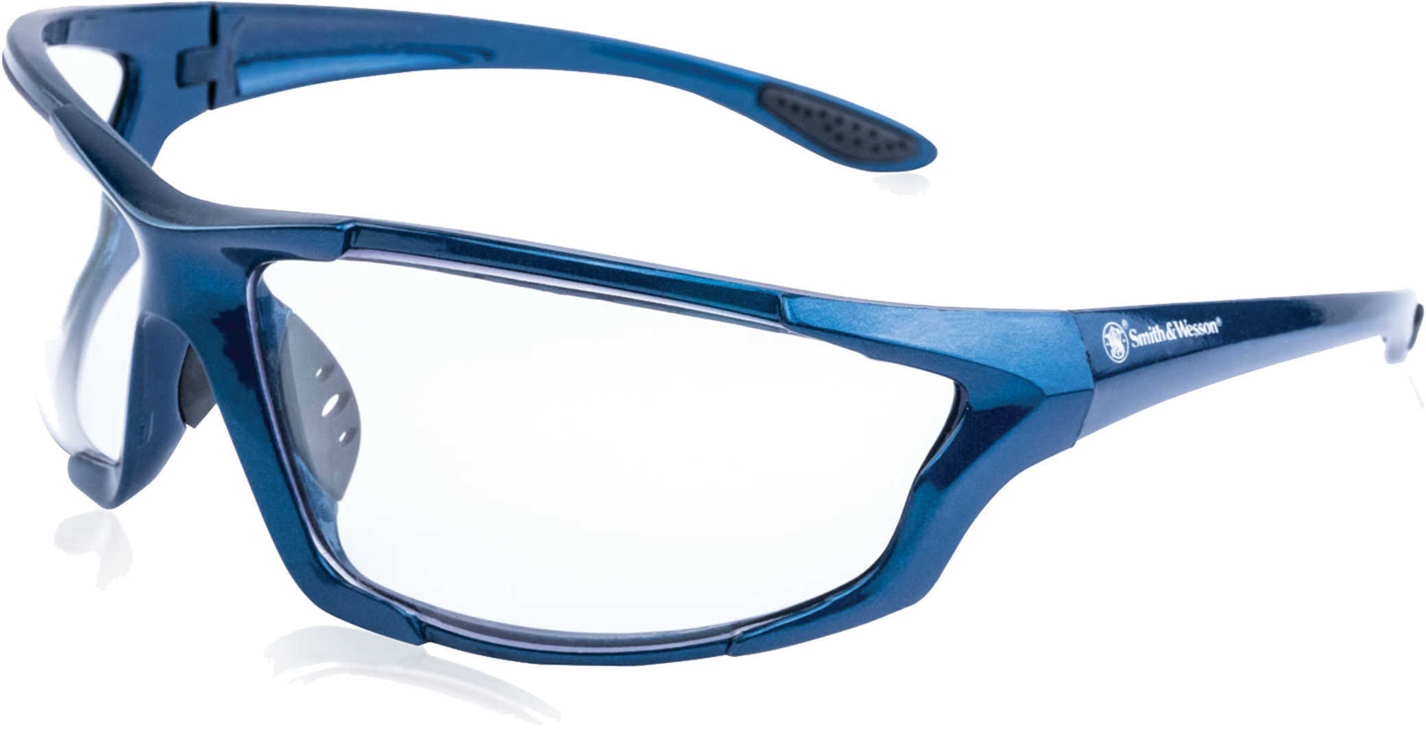 S&W Major Blue Frame/Clear Lens Glasses