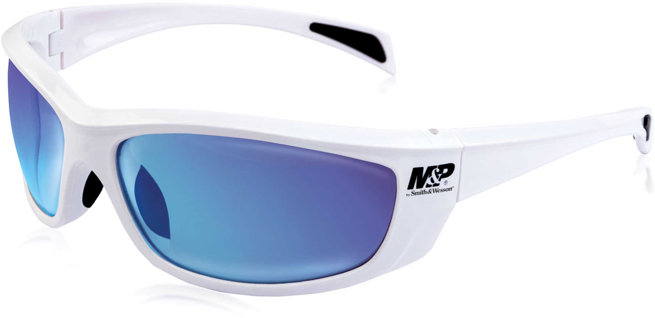 M&P Whitehawk Frame/Blue Mirror Lens Glasses