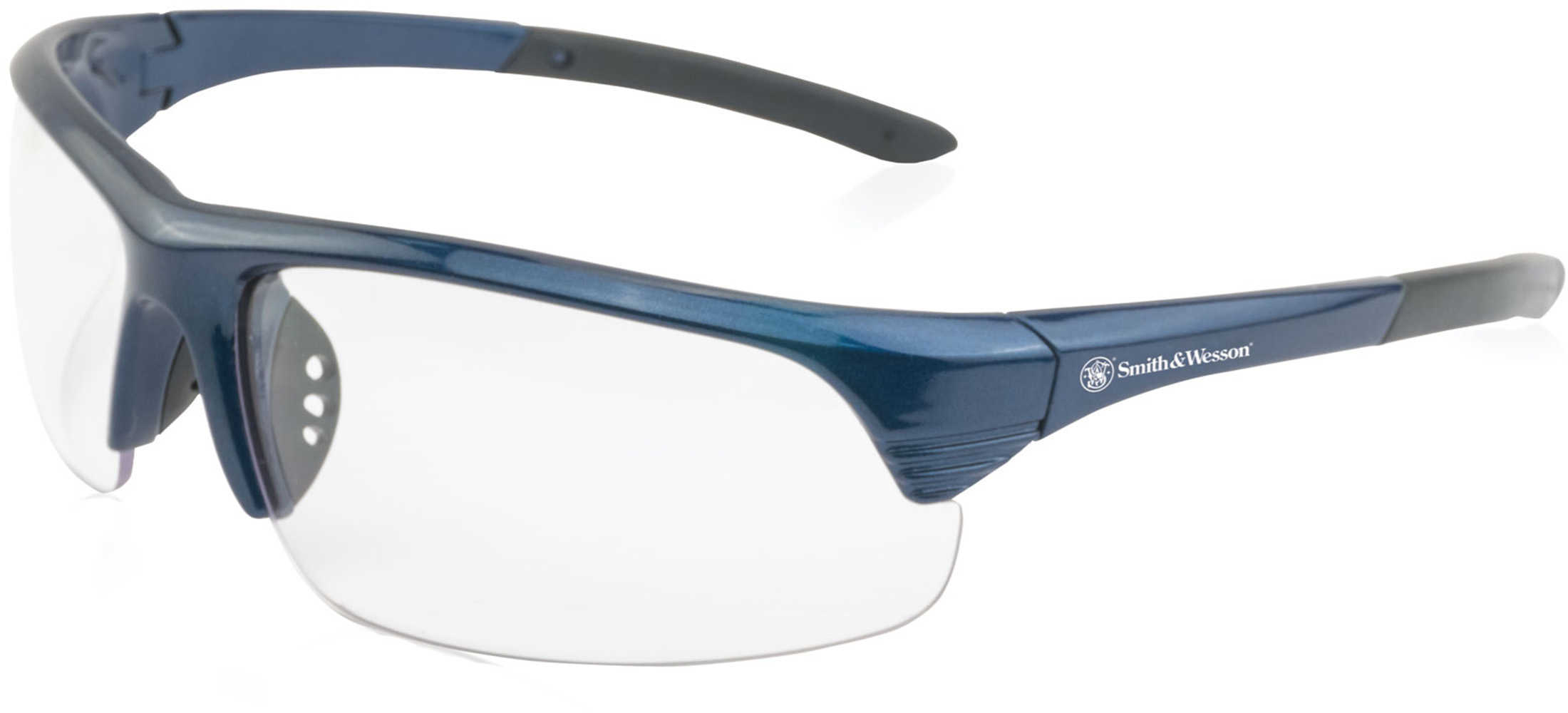 S&W Corporal Blue Frame/Clear Lens Glasses