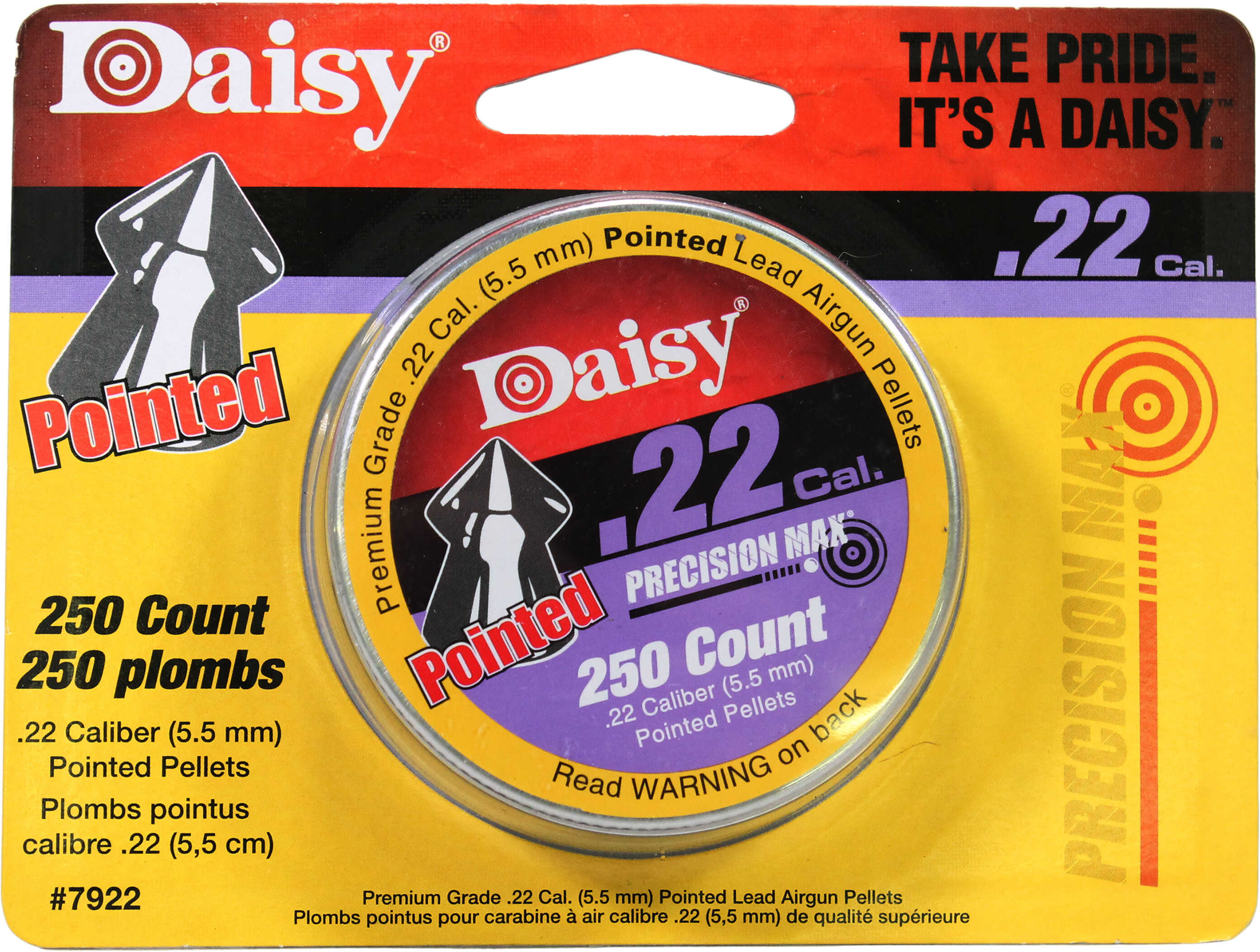 Daisy Outdoor Products Max Speed Pellets-.22 12Pks/Case 250 Pellets/Pack