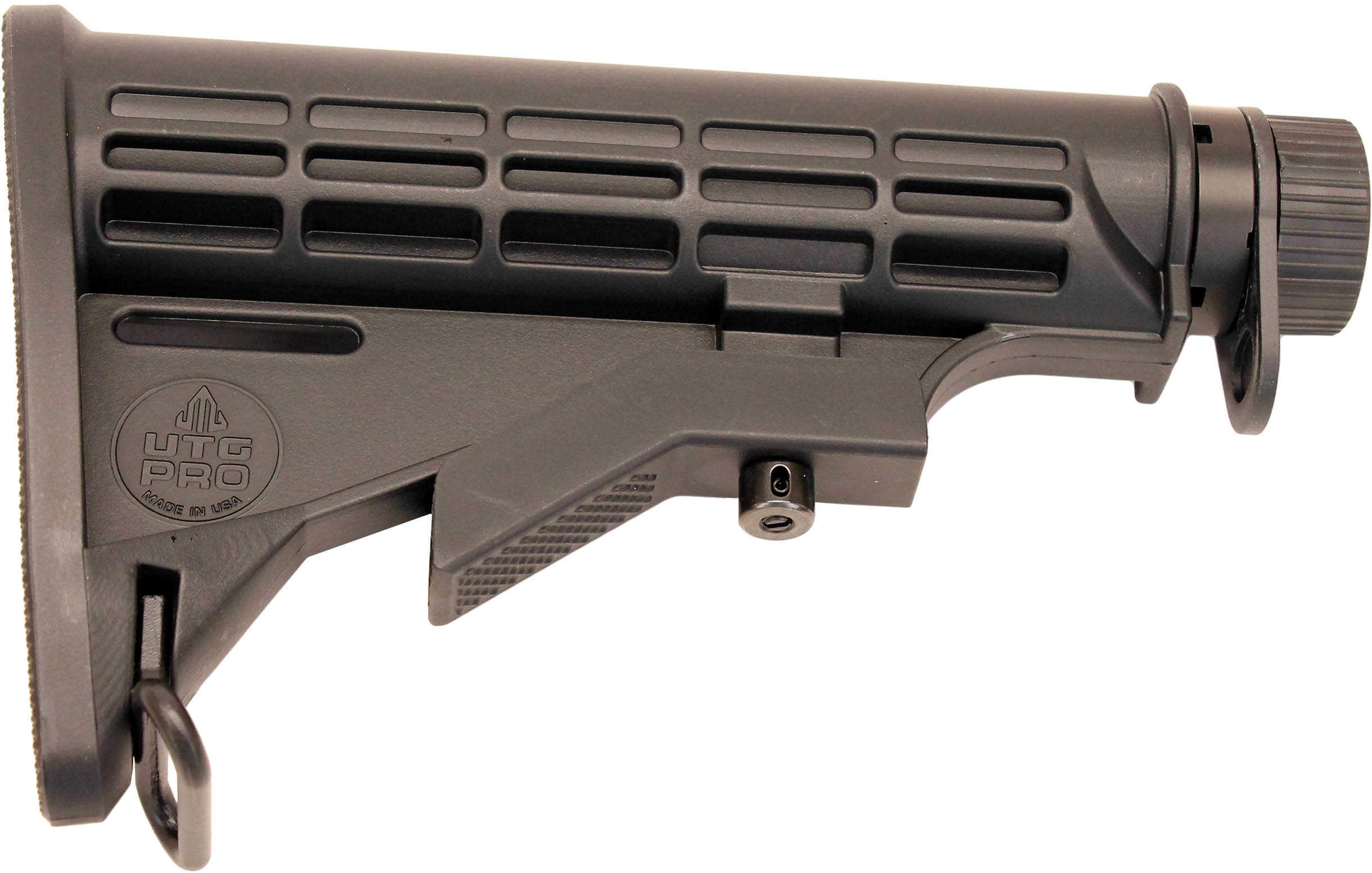 UTG Pro RBU6Bm Mil-Spec Rifle AR15/M16 Buttstock Kit Polymer/Aluminum Black