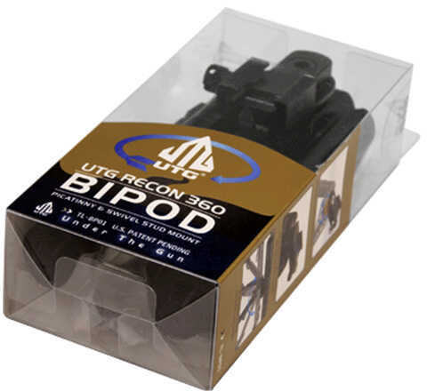 UTG Tl-BP01 Heavy Duty Recon Bipod Gray Metal 6.6-9.12"