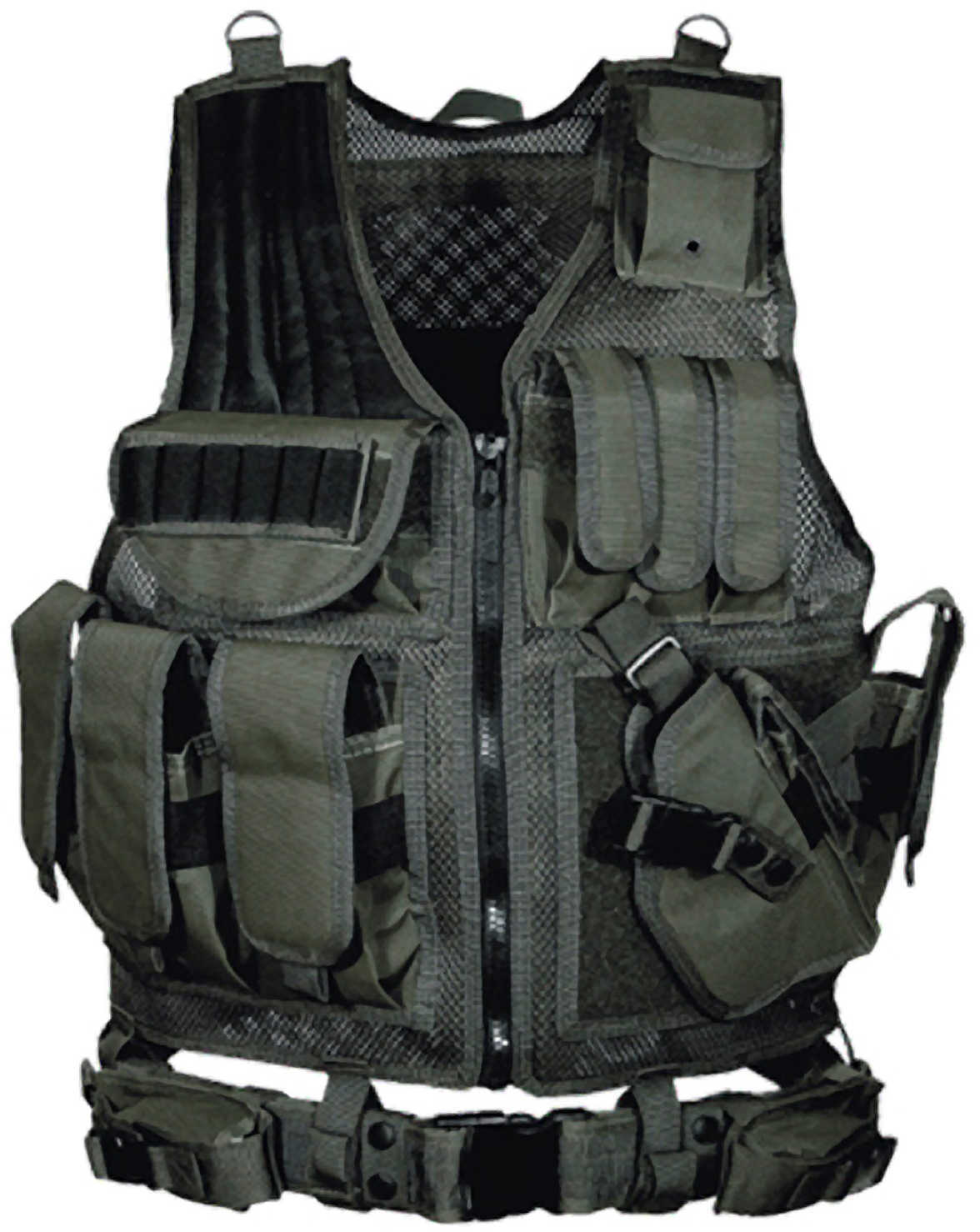 UTG PVC-V547BT Tactical Vest Nylon Mesh One Size Fits Most Black
