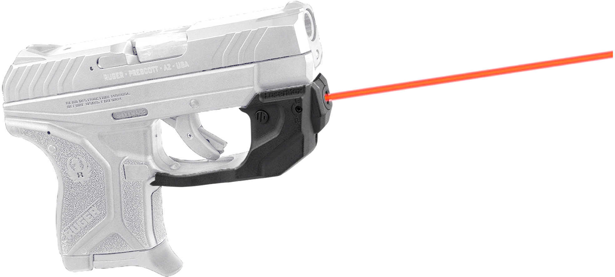 LaserMax CenterFire Red Sight with GripSense for Ruger® LCP II Black Md: GSLCP2R