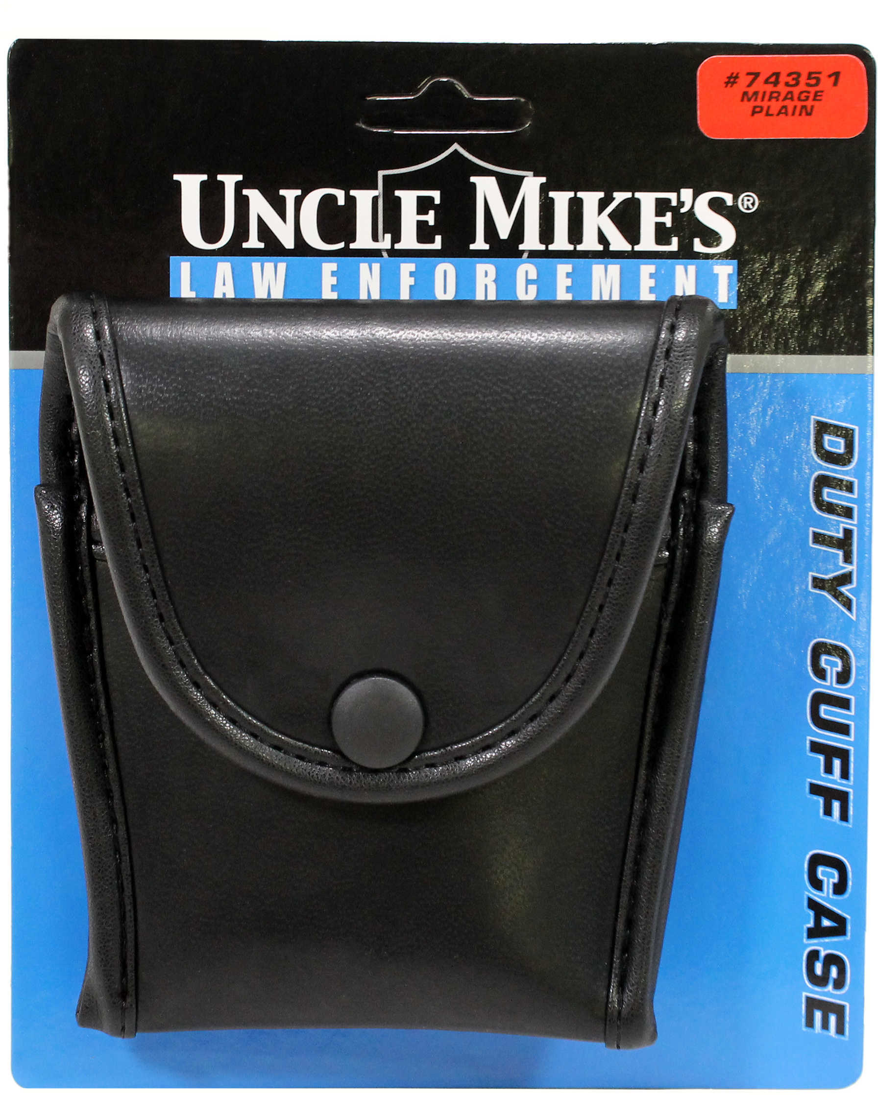 Uncle Mikes Mirage Compact Cuff Case with Flap Plain Black Md: 74351