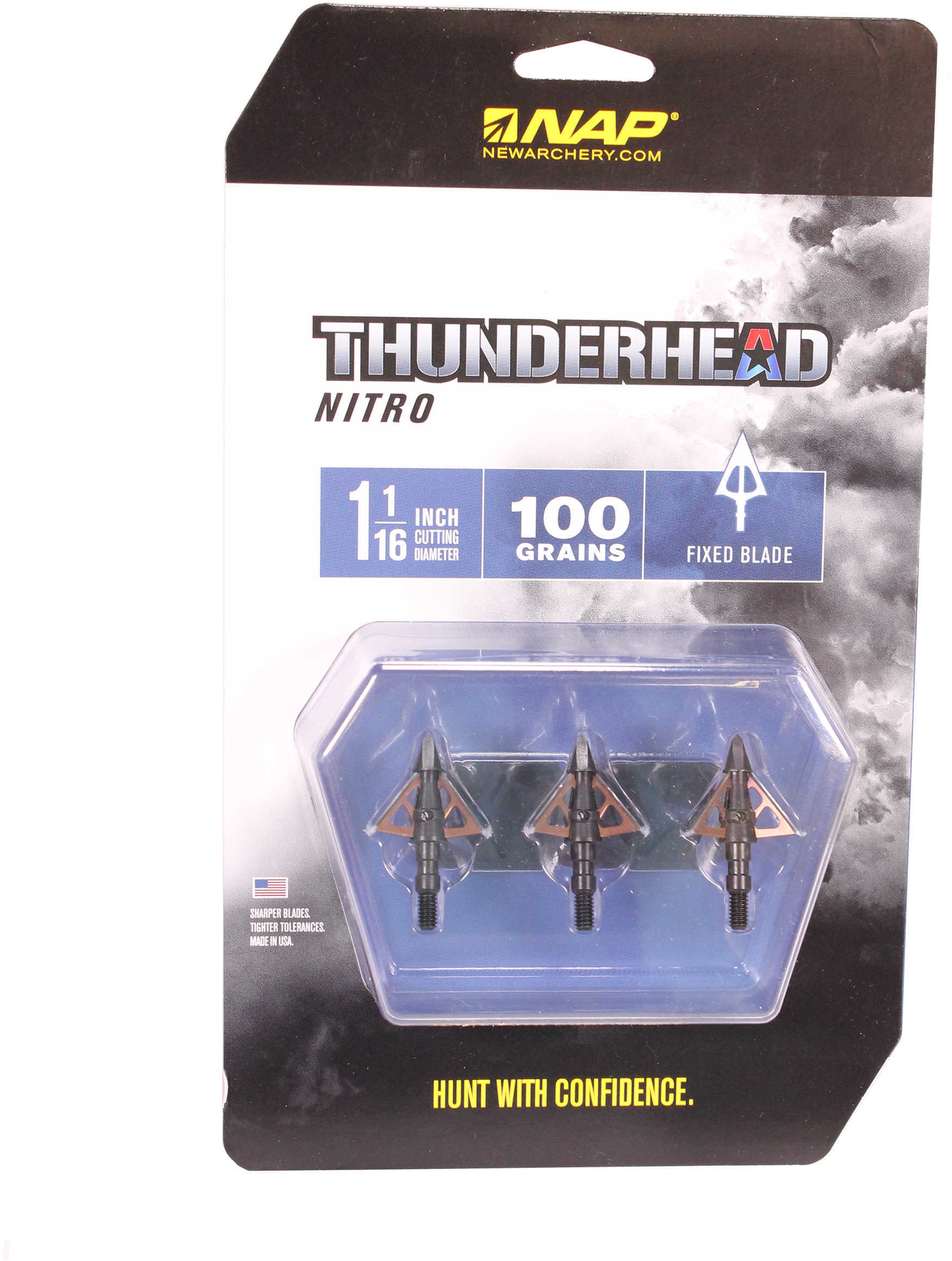 NAP Thunderhead Nitro Broadhead 100 gr. 3 pk Model: 60-036