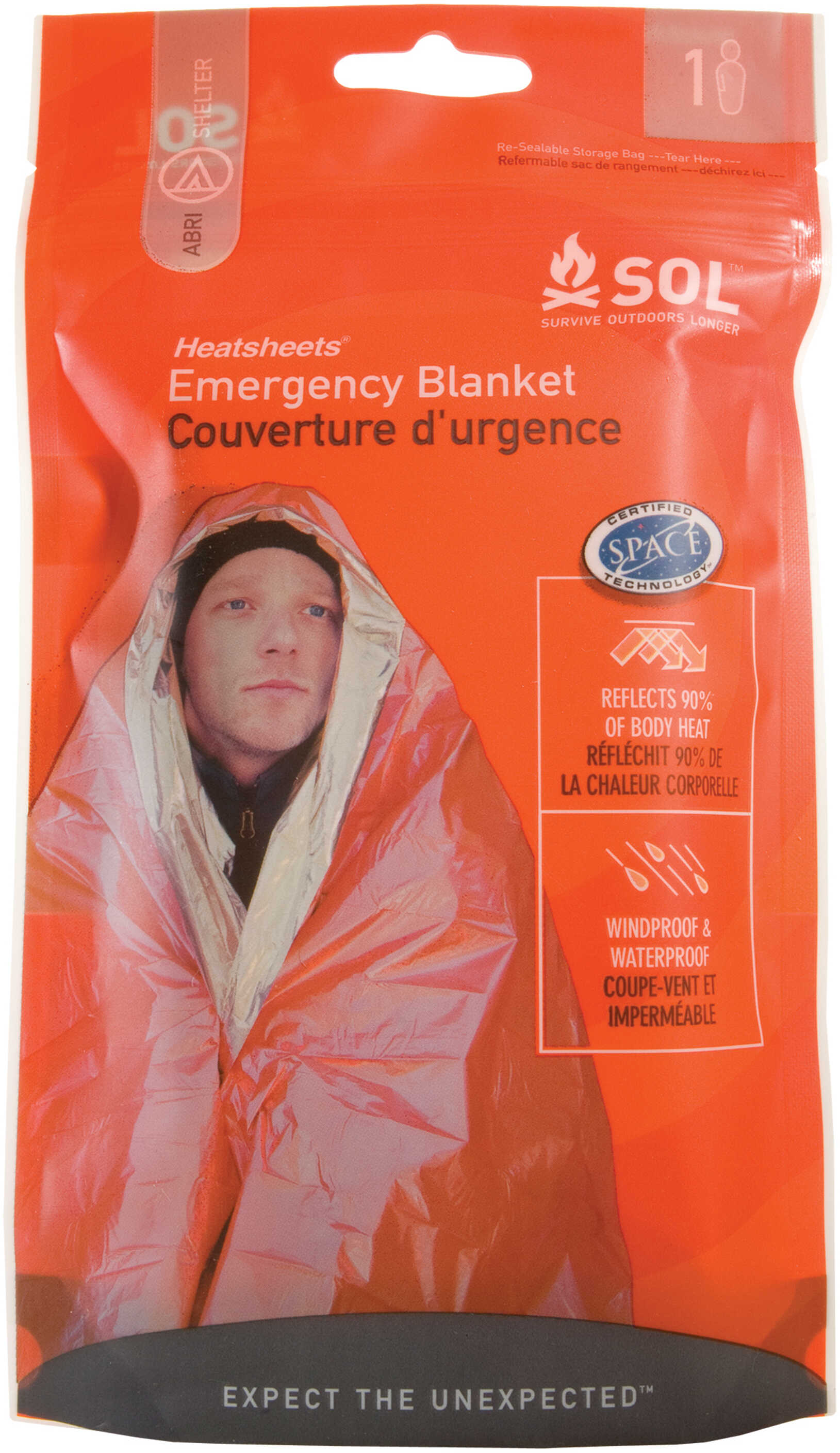 S.O.L. Survive Outdoors Longer Emergency Blanket