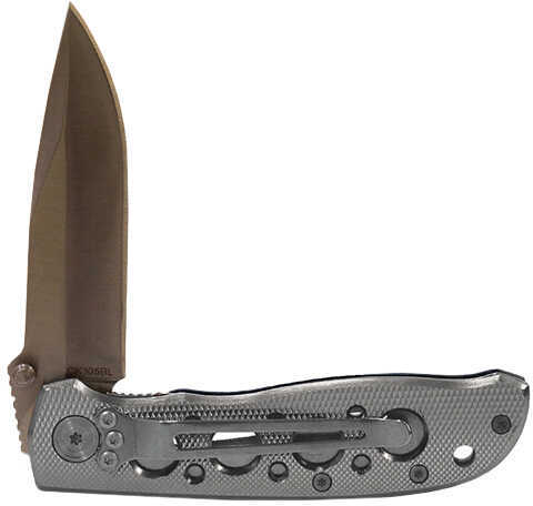 Schrade Ck105HCP Smith & Wesson Extreme Ops 3.20" Folding Drop Point Plain 7Cr17MoV High Carbon SS Blade Aluminum Handle