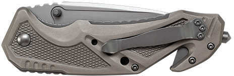 Schrade SWP11GCP Smith & Wesson Rescue 3.79" Folding Tanto Plain 7Cr17MoV High Carbon SS Blade Aluminum Handle