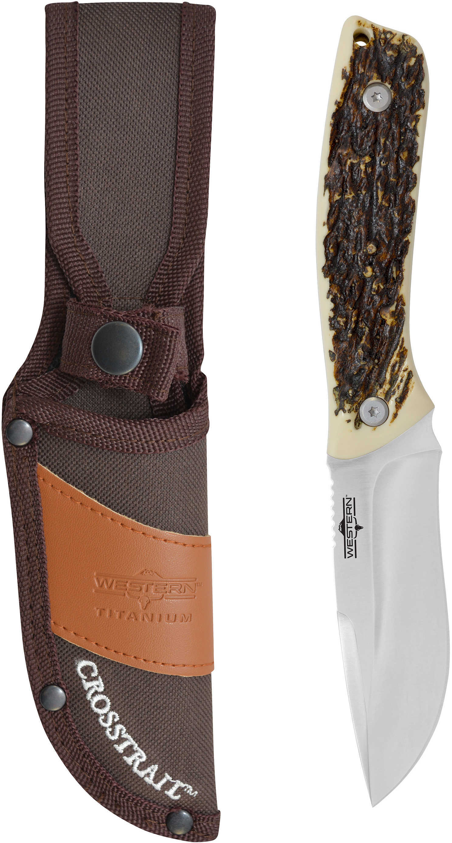 Camillus Western Cross Trail 9in Ti Bonded Fixed Blade Knife