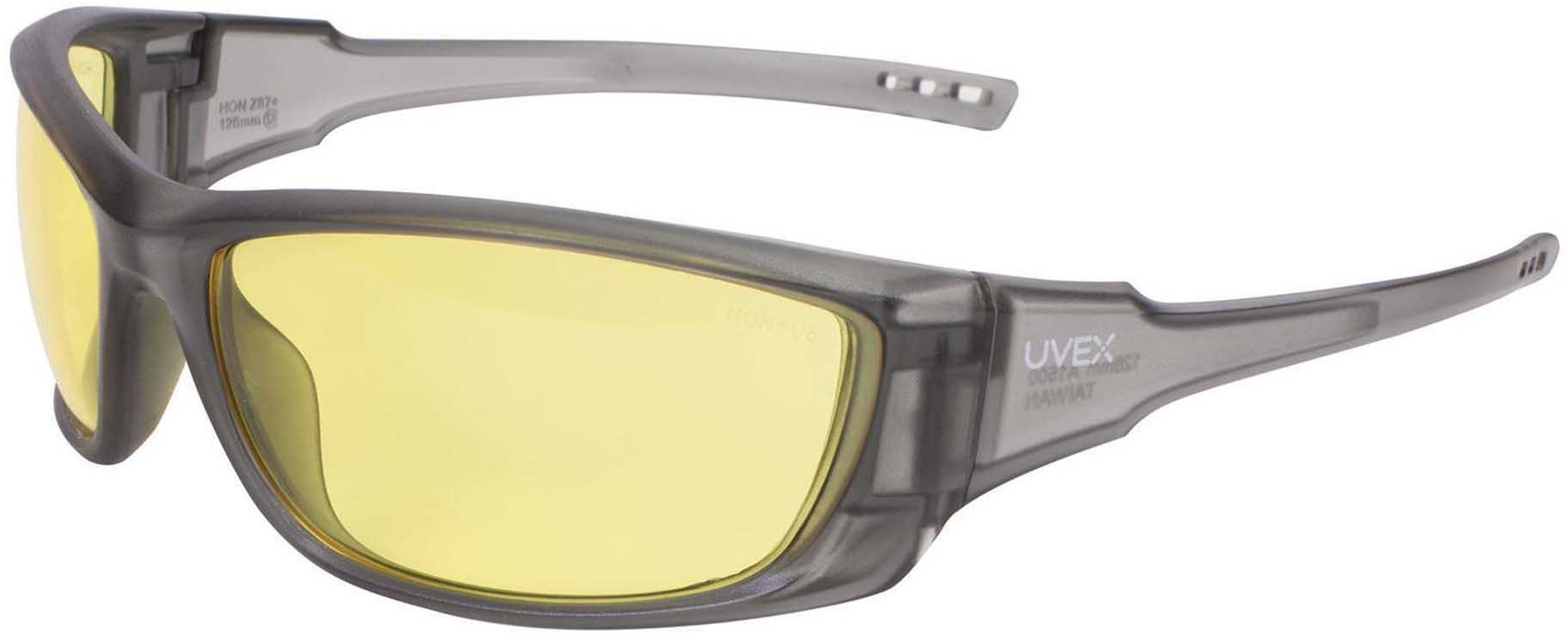 Leight A1500 Solid Gray Frame Amber Hardcoat Lens