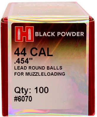 Hornady Lead Balls .454 44 Caliber Per 100 Use For Cap And Revolvers