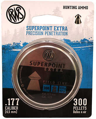 RWS Pellets .177 Superpoint Extra 8.2 GRAINS 300-Pack
