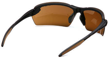Pyramex Safety Products Carhartt Spokane Safety Glasses Sandstone Bronze Lens with Black Frame Md: CHB318D