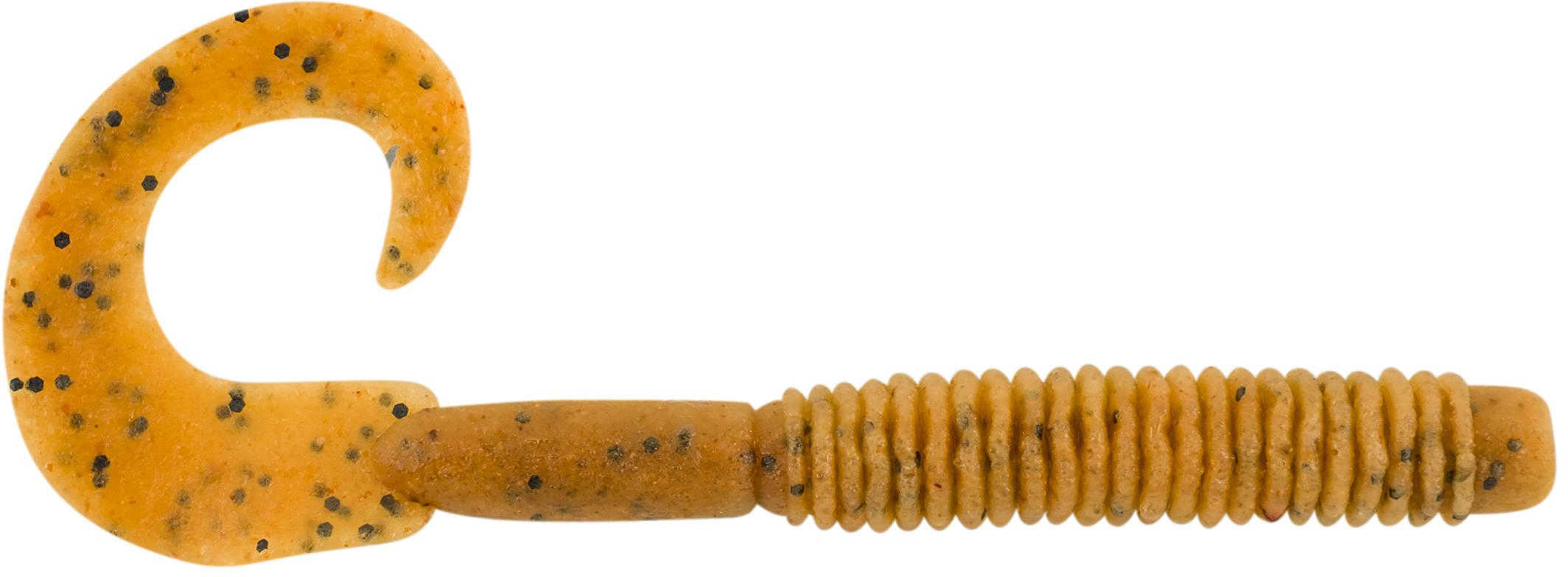 Berkley MaxScent Lunch Worm Soft Bait 6" Length, Pumpkinseed, Per 10 Md: 1436814
