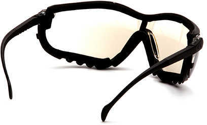Pyramex Safety Products V2G Safety Glasses Indoor/Outdoor Mirror Anti-Fog Lens with Black Strap/Temples Md: GB1880ST