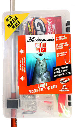 Shakespeare Catch More Fish Catfish Combo Spinning 7Ft 2Pc W/Tackle Model: CMF2CATFISH